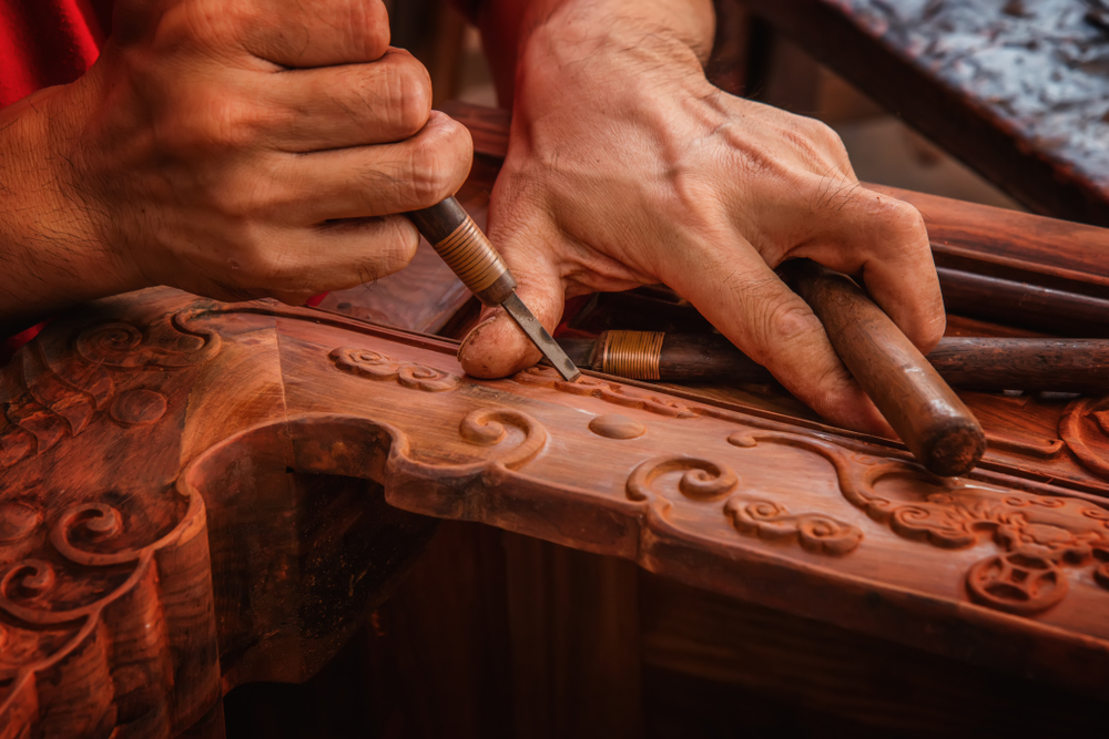 Mahogany wood working Mahogany wood working